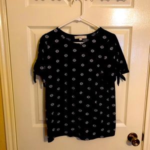 Loft Tee with ties on sleeves